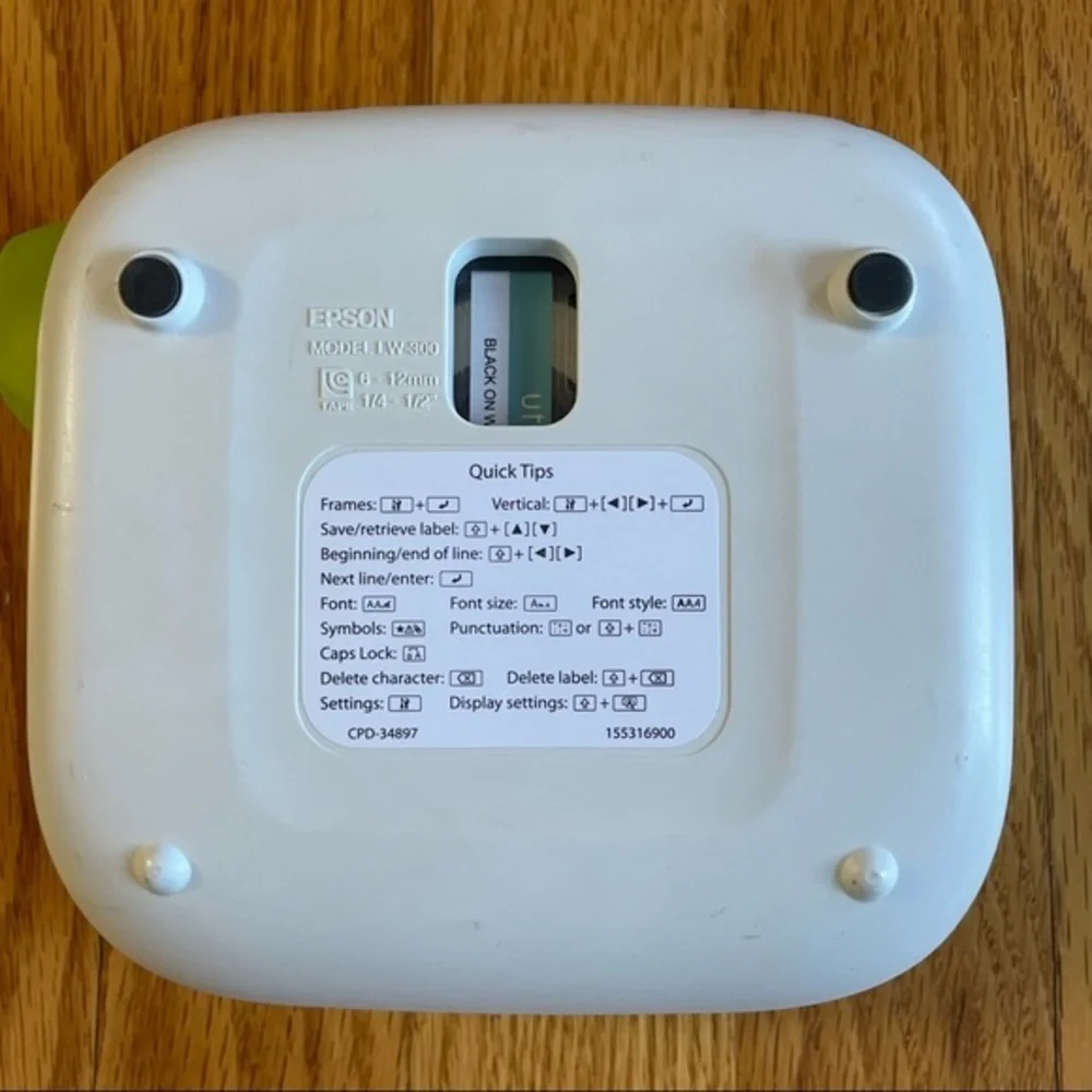 Epson Model LW-300 Label Printer/Label Maker - 6-12 MM 1/4-1/2